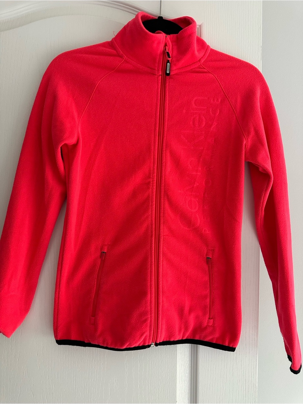 Calvin Klein Kids Neon Pink Full-Zip Fleece Jacket